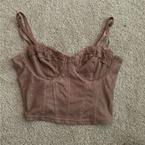 Medium Beige Corset Top